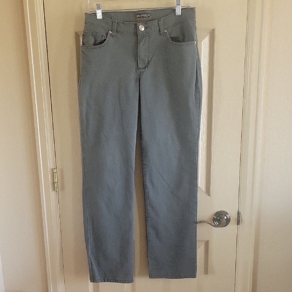 Lee Women's Straight Leg Jeans - Gray